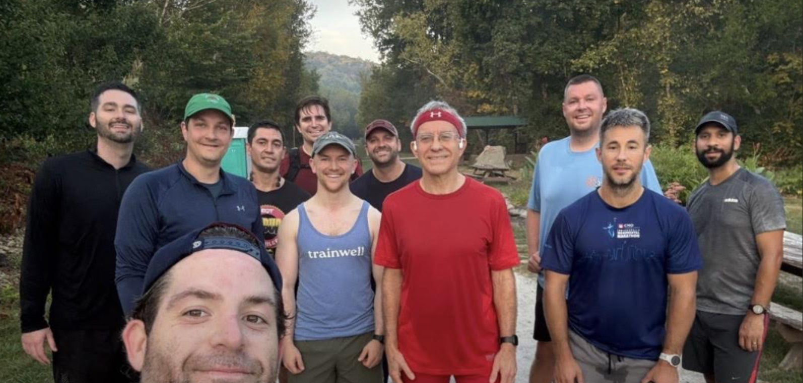 GRYT crew gathered on the trail before a Saturday run
